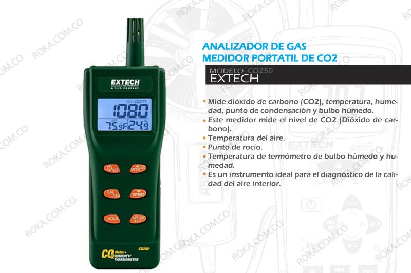 venta-analizadores-de-gas-extech-co250