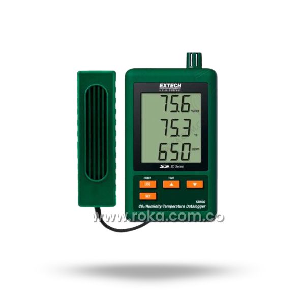 Venta Analizador de Gas Extech SD800 Registrador de Datos para Temperatura / CO2/ Humedad